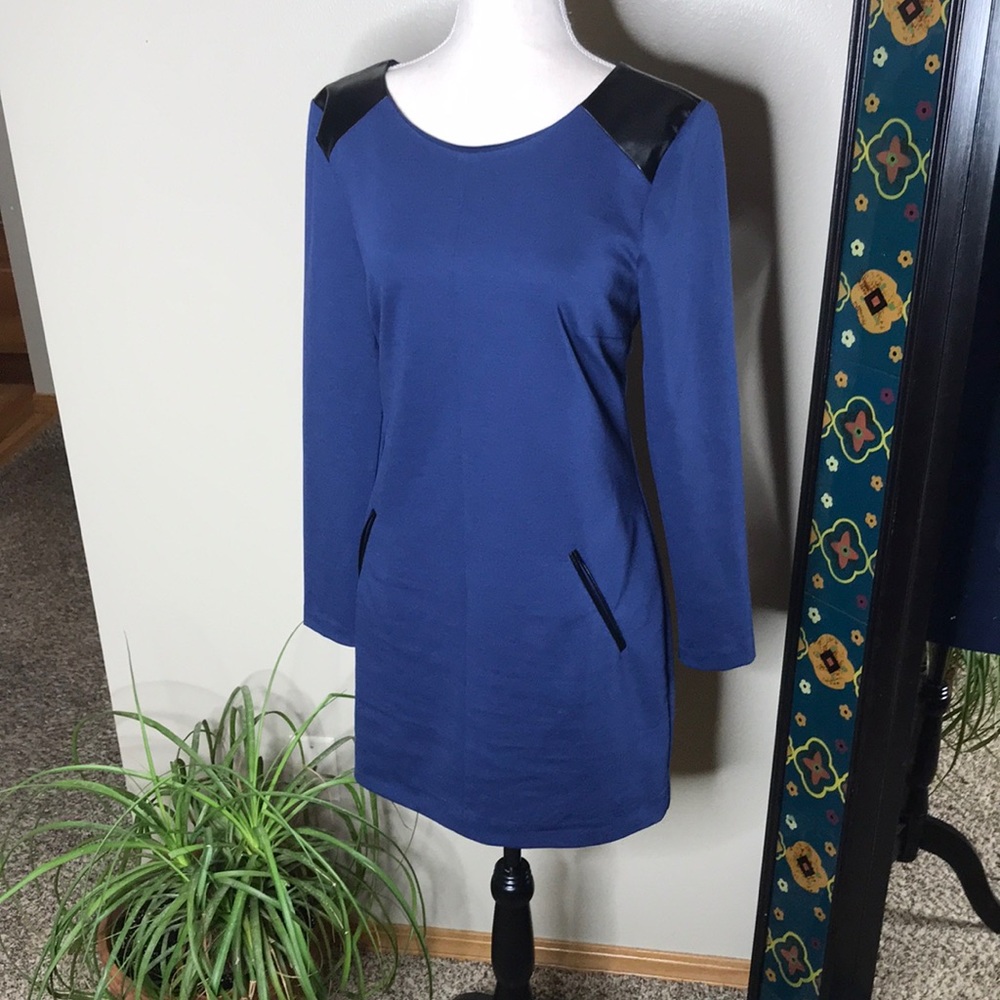 Banana Republic Shift Navy Blue Dress Size 6 EUC